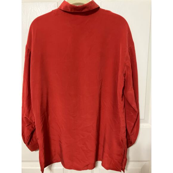 Women's Vintage Picasso Portrait of A Women Shirt  Long Sleeve Silk Sz Large - Picture 2 of 6